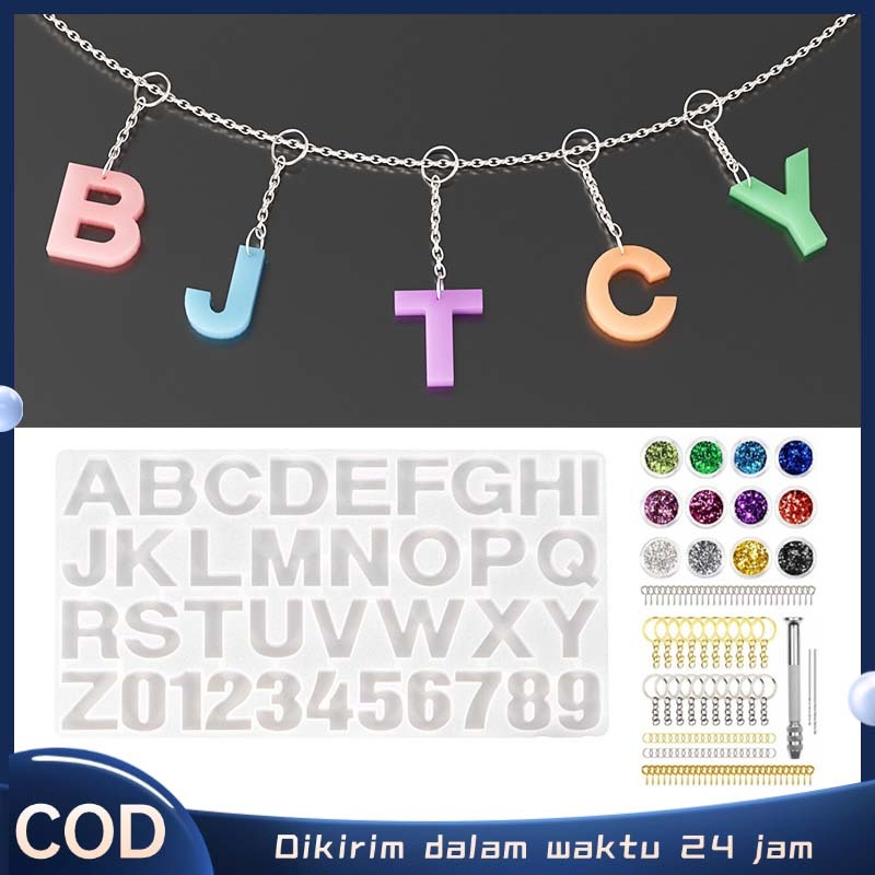 

236pcs/set Cetakan Bead Resin Cetakan Huruf Resin Silikon Cetakan Resin Epoxy Craft Diy Alfabet