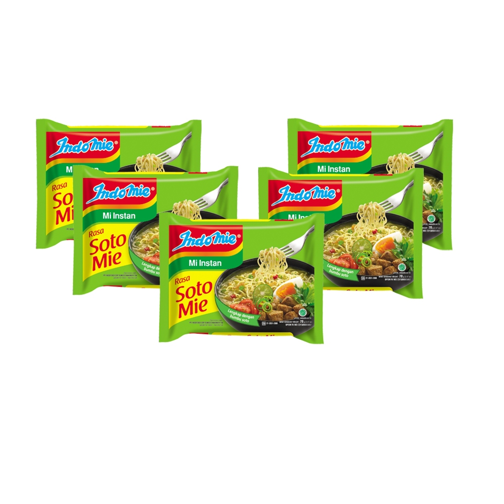 

Indomie Mie Instan Soto Mie 5 x 70 gram
