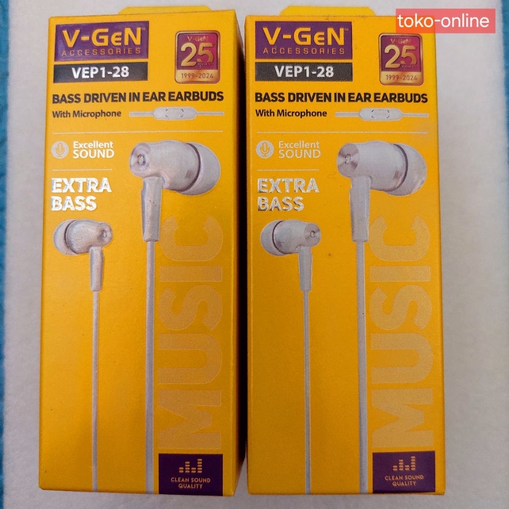 HEADSET V-GEN EXTRA BASS VEP-28