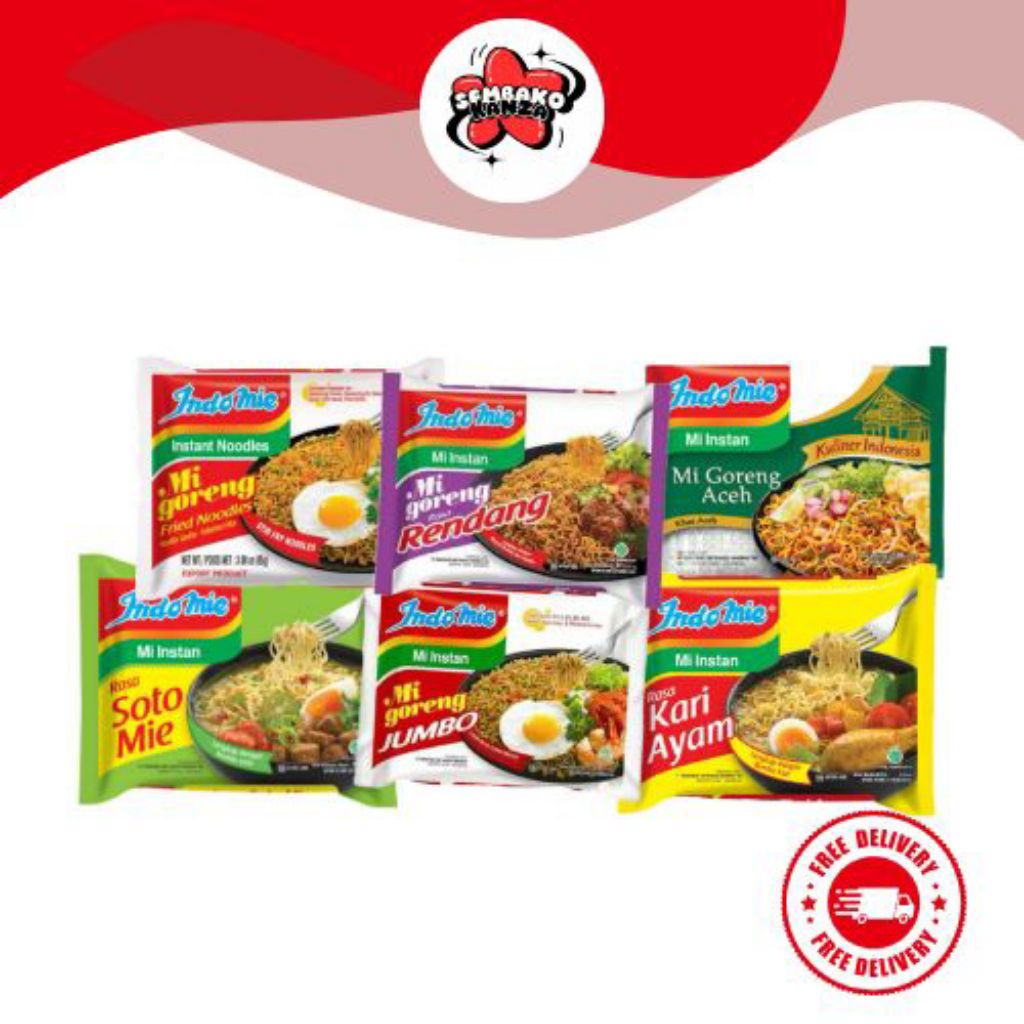 

Indomie Mie Instan Goreng Indomie Mie Instan Kari Ayam Indomie Mie Instan Goreng Aceh Indomie Mie Instan Rasa Soto 85gr I Sembako Kanza