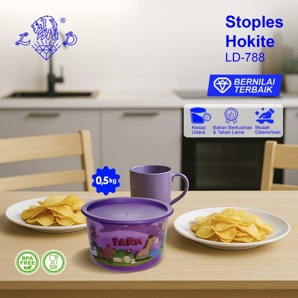 TOPLES HOKITE 0.5 KG / TOPLES KARAKTER LUCU / SEALWARE / TOPLES KEDAP