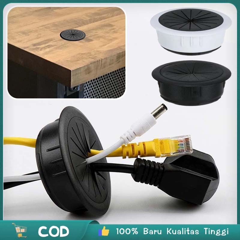 4PCS Tutup Kabel Meja 6CM Penutup Kabel Meja Penutup Lubang Kabel Penutup Lobang Kabel Meja Tutup Lo
