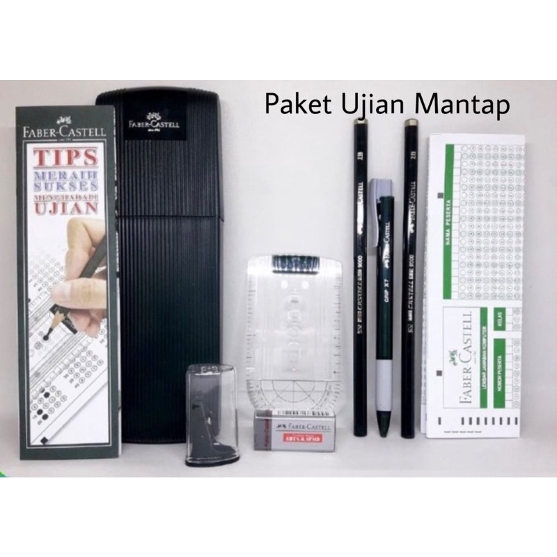 

FABER CASTELL PAKET UJIAN MANTAP / STANDARD - 5 MACAM LENGKAP