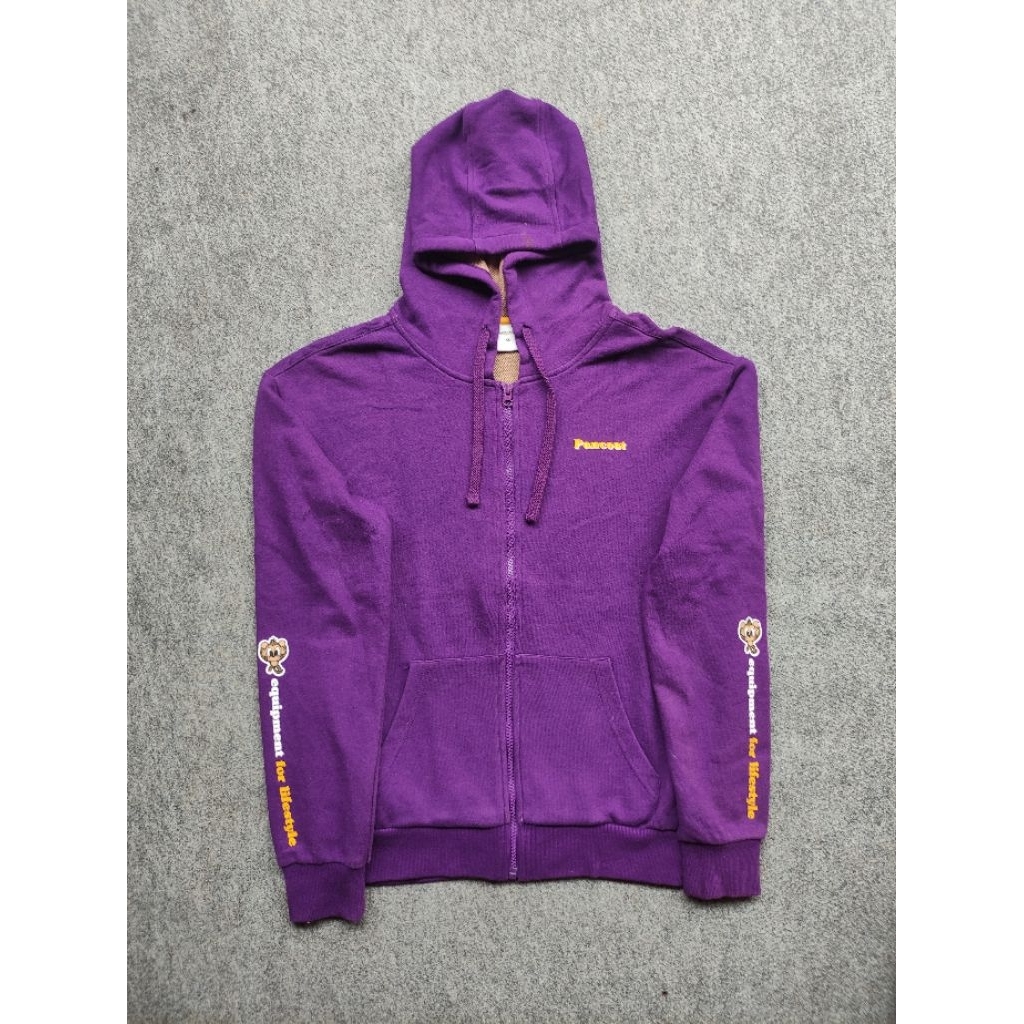 Pancoat Hoodie Zipper Ungu