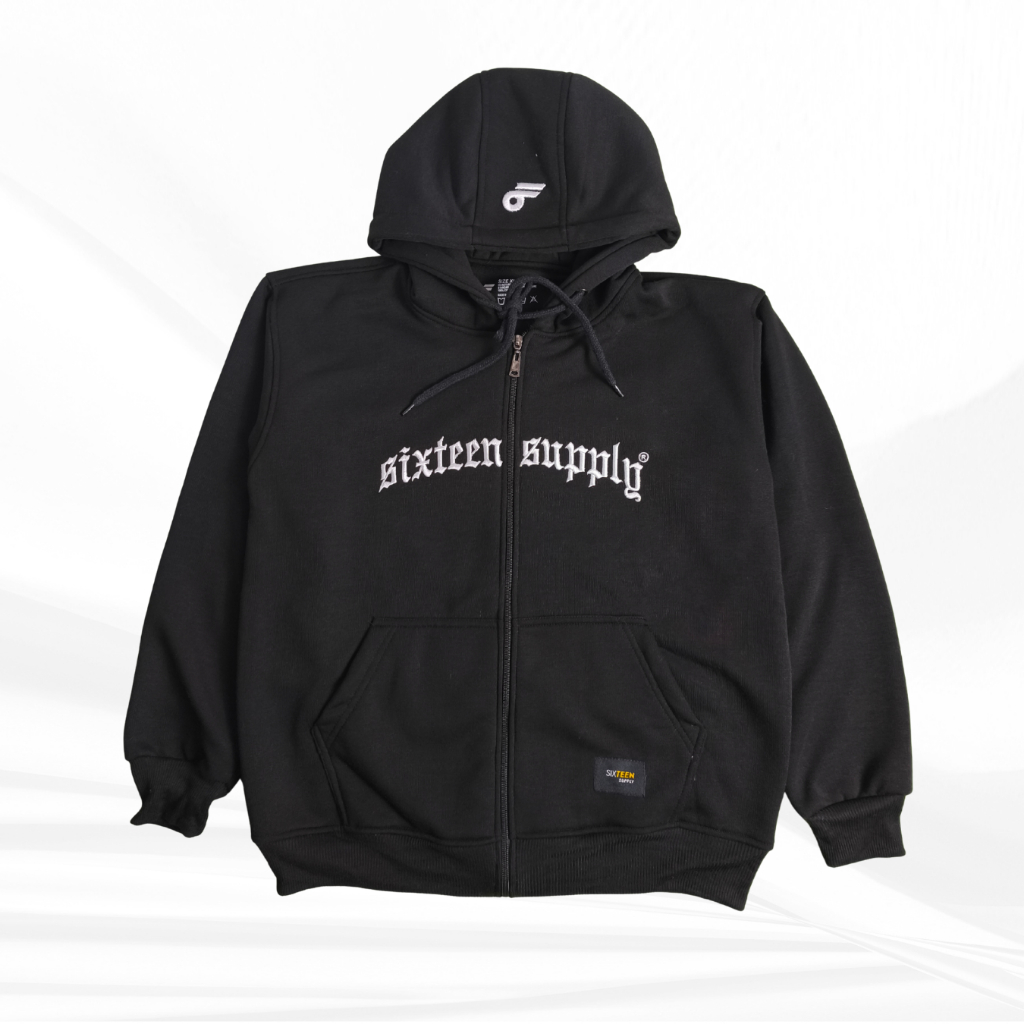 Jaket Sweater Hoodie Zipper Anak Laki Laki Usia 9 - 16 Tahun Bordir Jaket Anak Remaja Tebal Premium