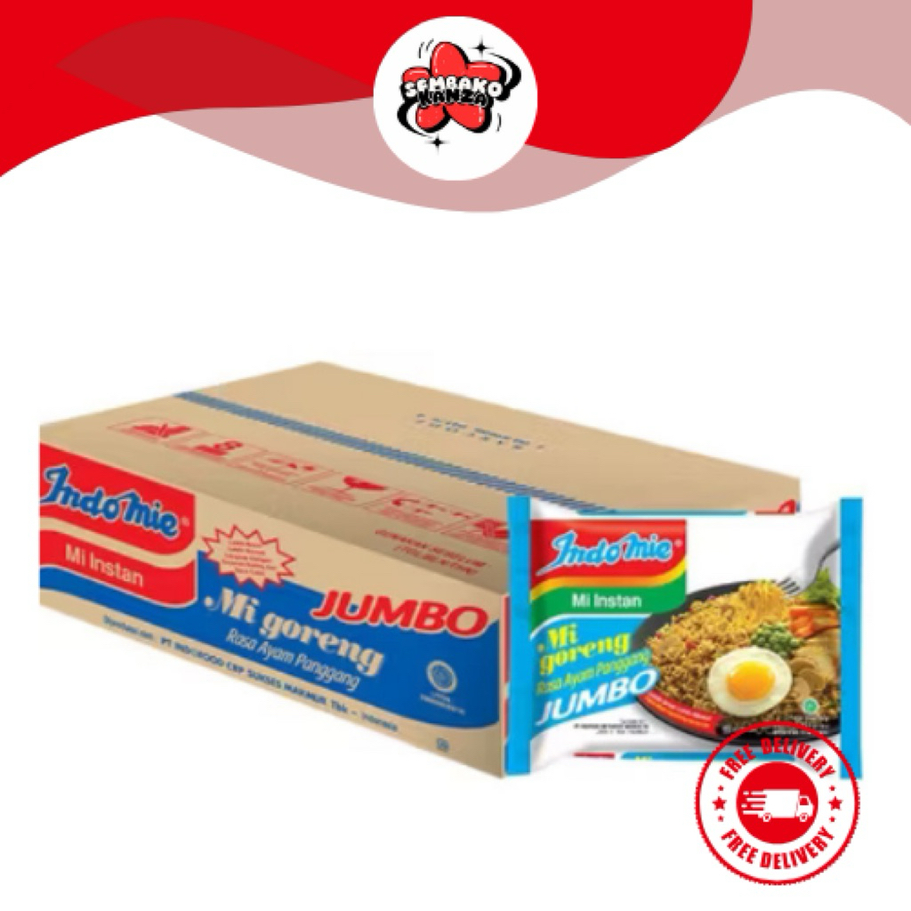 

Indomie Mie Instan Goreng Jumbo Ayam Panggang 127gr l Sembako Kanza