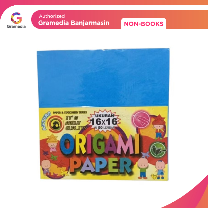 

Gramedia Banjarmasin - Origami Paper Asturo 16 X 16CM 50 SHEETS