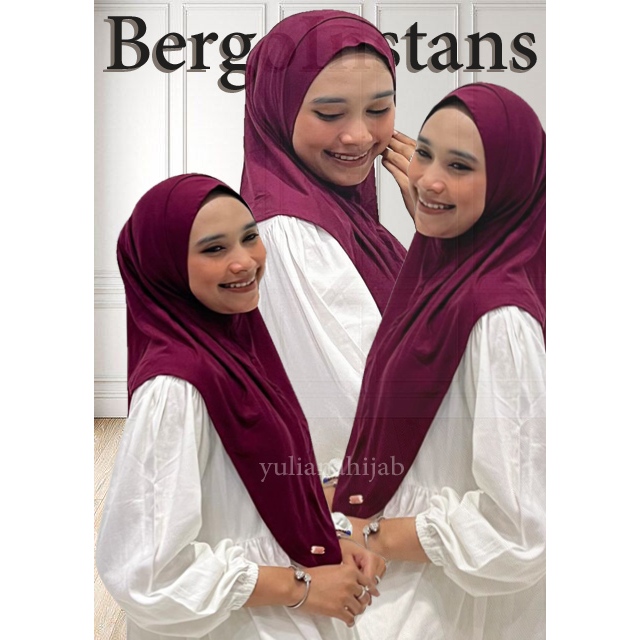 Hijab Bergo instans | Bergo Rayon Spandex Premium| kerudung wanita Bergo Hijab