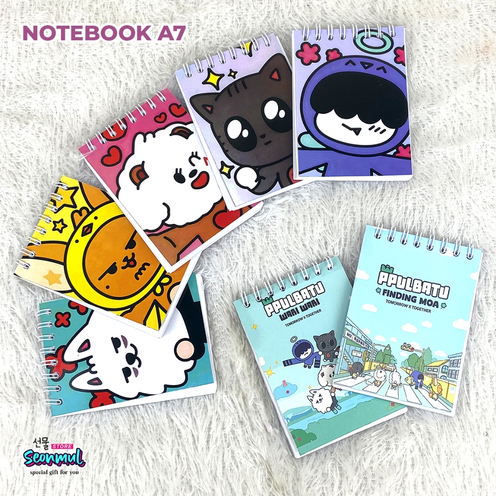 

NOTEBOOK PPULBATU TOMORROW X TOGETHER / BUKU CATATAN PPULBATU TXT / KARAKTER PLUS X TOGETHER / TXT MASKOT