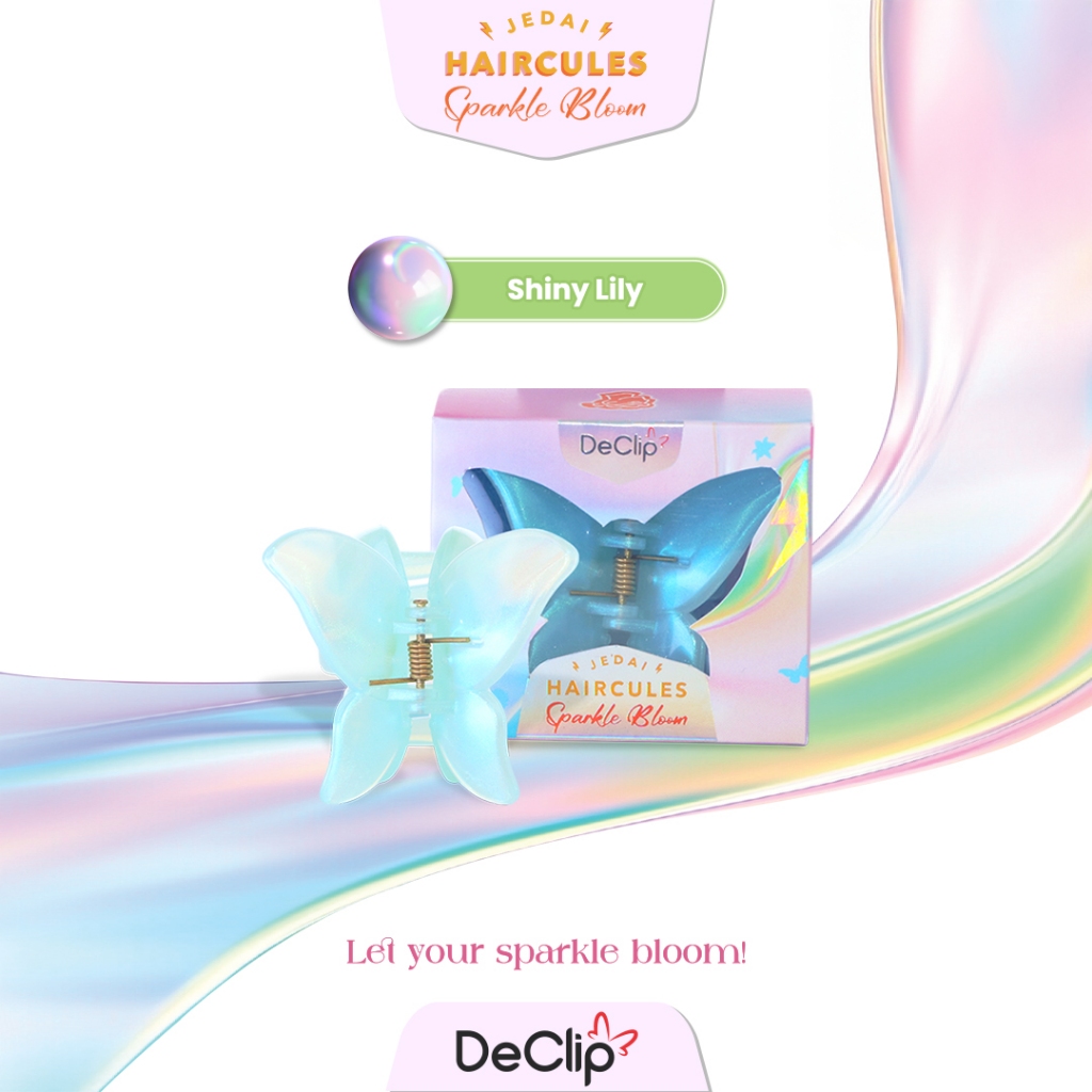 Declip Jedai Butterfly Bloom Haircules Gigi 5 Ukuran 5 Cm Sparkle Bloom Series
