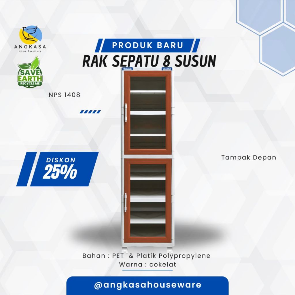 RAK SEPATU 8 SUSUN - Rak sepatu lipat / Rak sepatu multifungsi / Rak sepatu lipat / Tempat penyimpan
