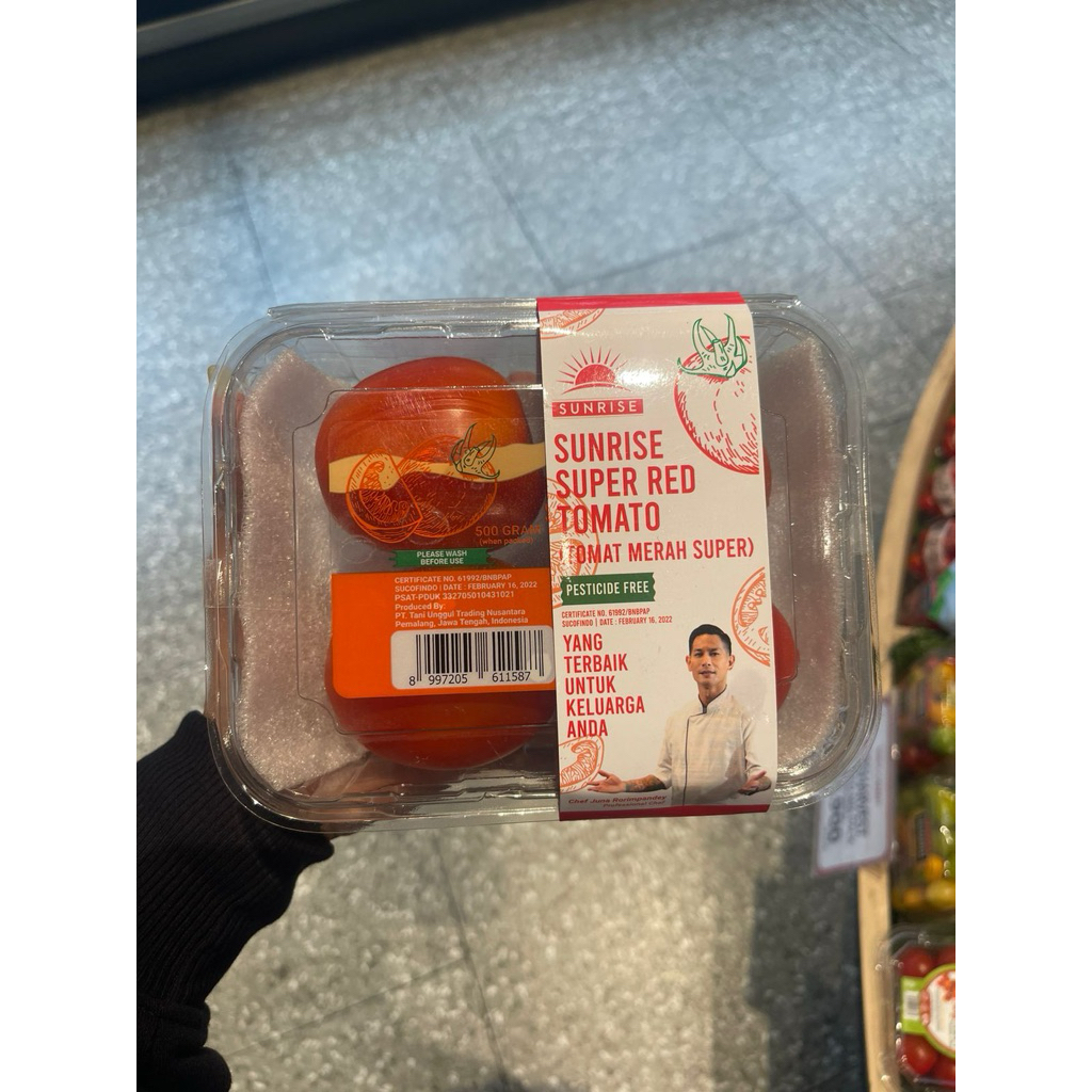 

Tomat Merah Super Sunrise 500gr | Super Red Tomato | Bebas Pestisida