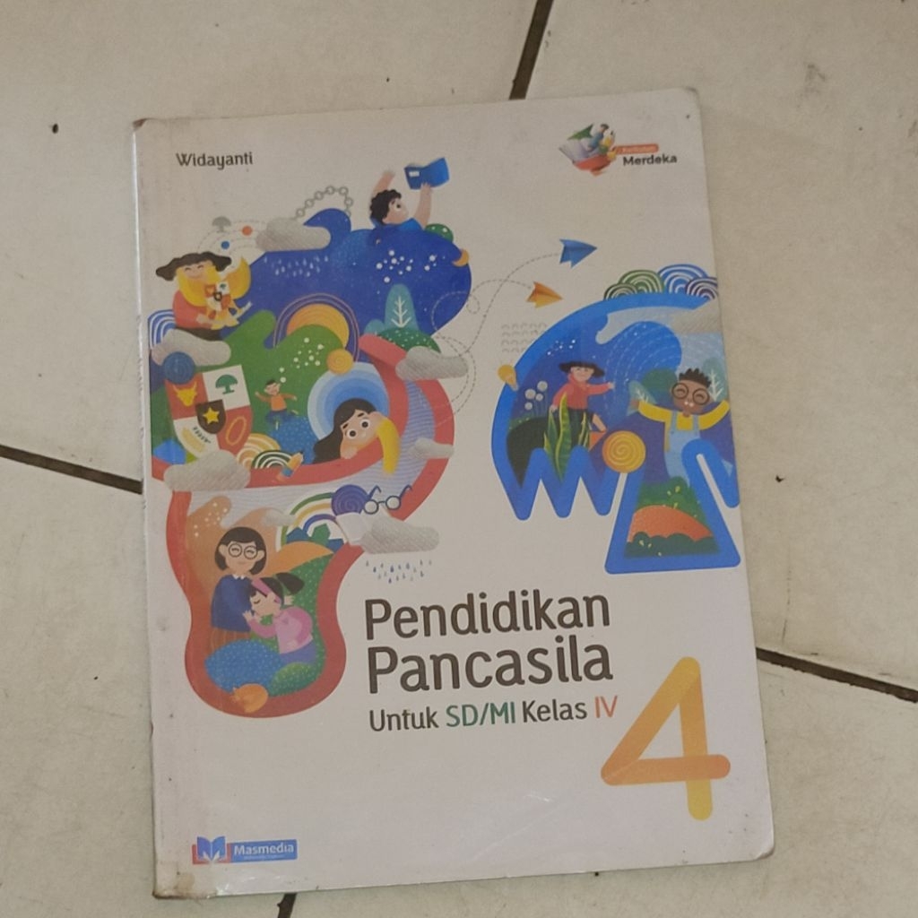 Buku Bekas Kelas 4 SD Kurikulum Merdeka Masmedia Matematika PJOK Bahasa Indonesia Pancasila