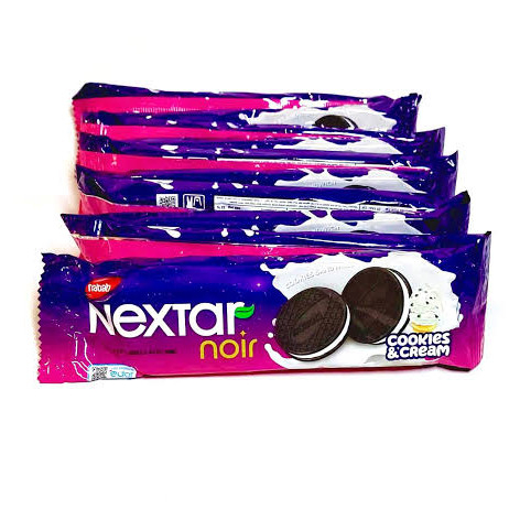 

Nextar Noir Biskuit Sandwich / Richoco / Cookies&Cream / Satuan 18 gr