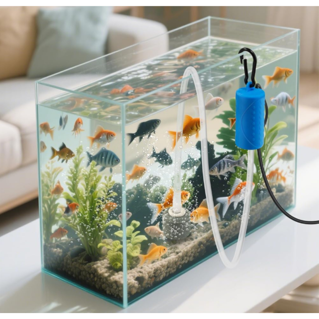 Aerator Gelembung USB Mini Portable Pump Aquarium Oxygen Minimalis Siap Pakai