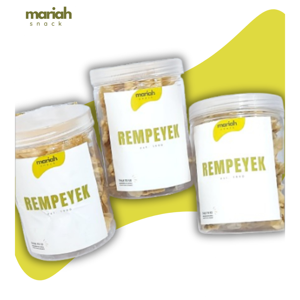 

MARIAH SNACK - Bundling Rempeyek Renyah Premium Toples 800ML