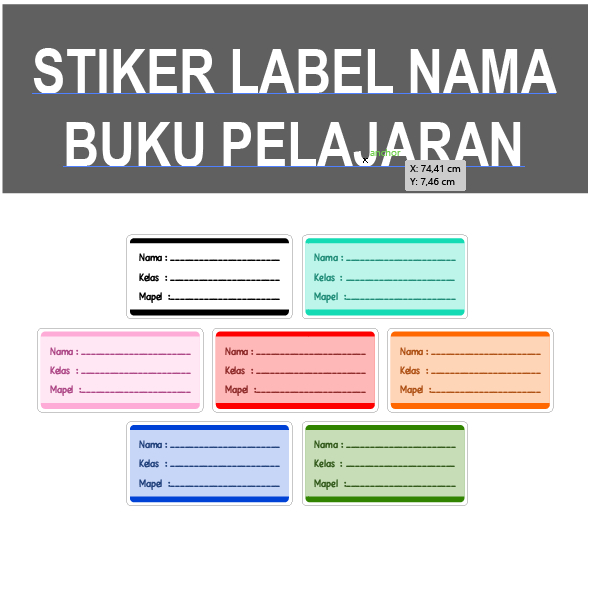 

Stiker Label Nama Buku Mapel Polos