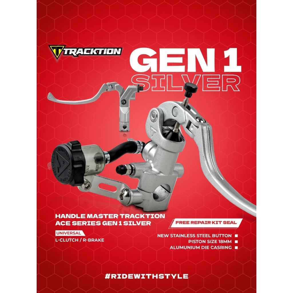 MASTER REM TRACKTION SET HMR1 GEN 1 SERIES HANDLE MASTER PUMP BRAKE CLUTCHTRACKTION TAD RACING