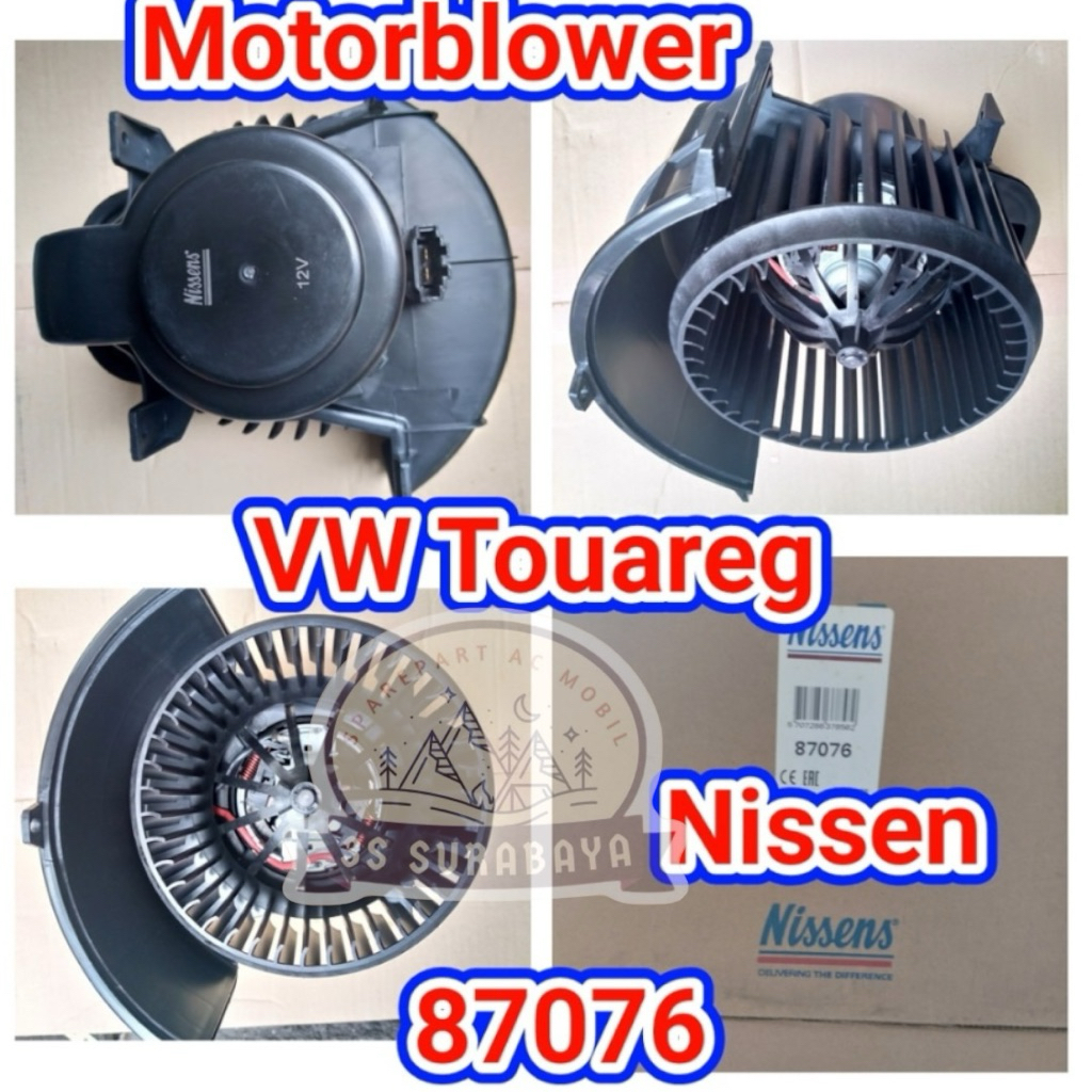 Motor Blower Vw Touareg Volkswagen Ac mobil Asli (Baru/New)