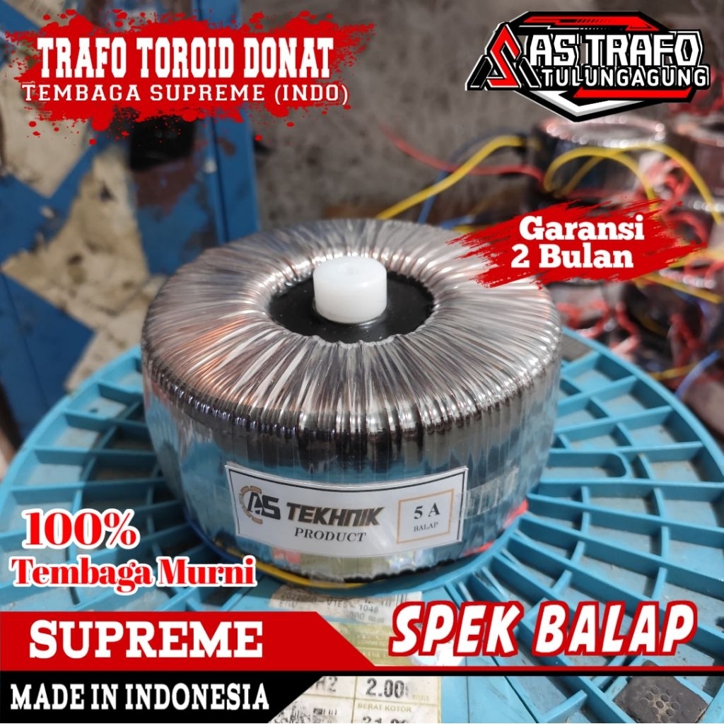 trafo toroid 5A ct55-v45 spek balap murni