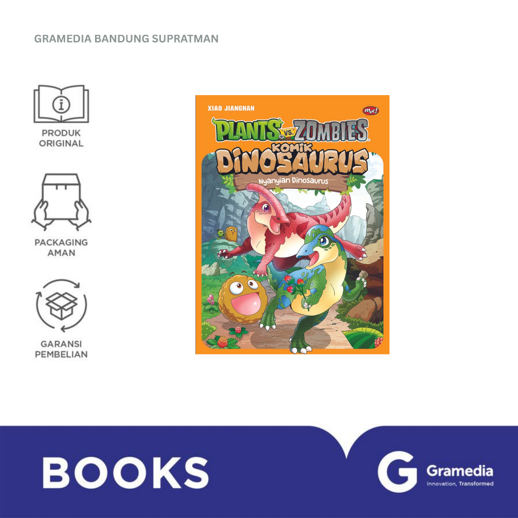 Gramedia Supratman | Gramedia Supratman | Buku Plant Vs Zombies - Komik Dinosaurus : Nyanyian Dinosa