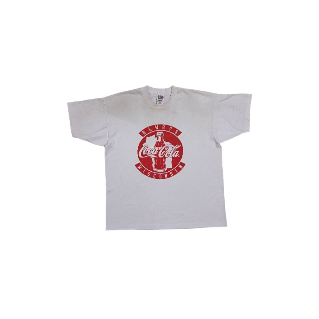 Coca Cola Always Wisconsin T-shirt Vintage 90s