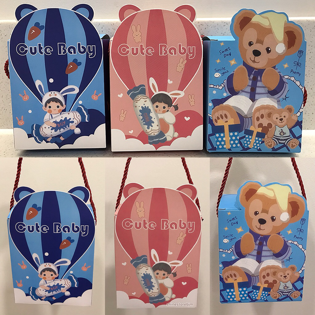 

Goodie bag Hampers Souvenir Ulang Tahun anak motif kartun