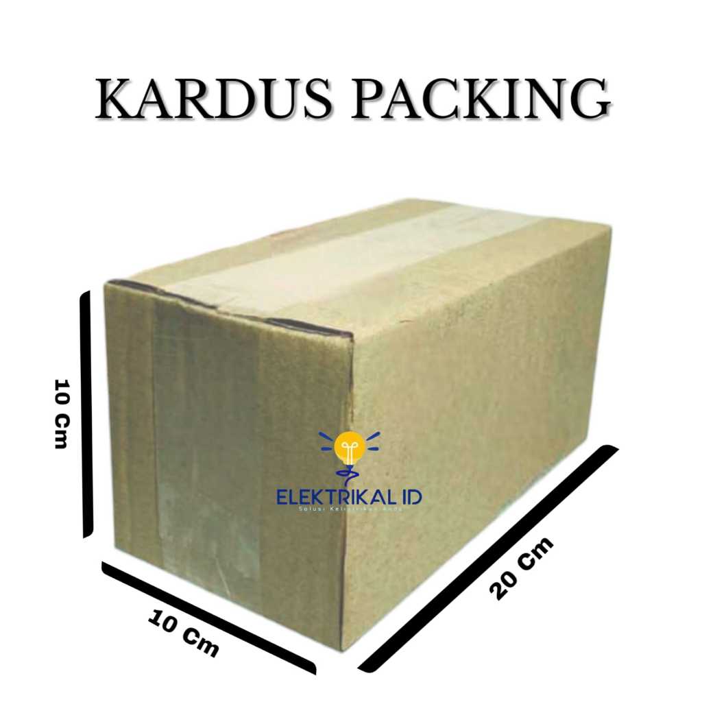 

Kardus / Karton Box Packing Polos 20x10x10 cm Tebal MINIMAL CEKOUT 10 PCS