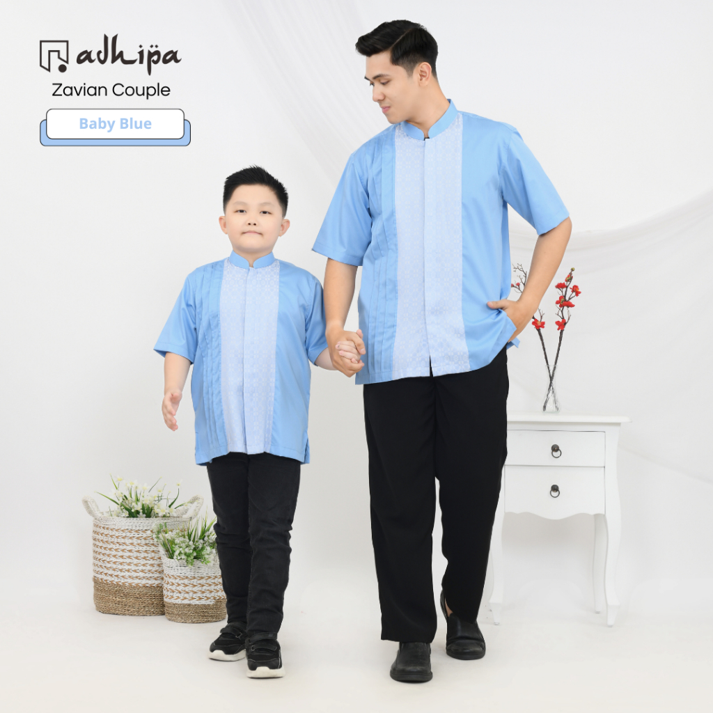 Adhipa Koko Couple Zavian Reborn Ayah dan Anak Baby Blue