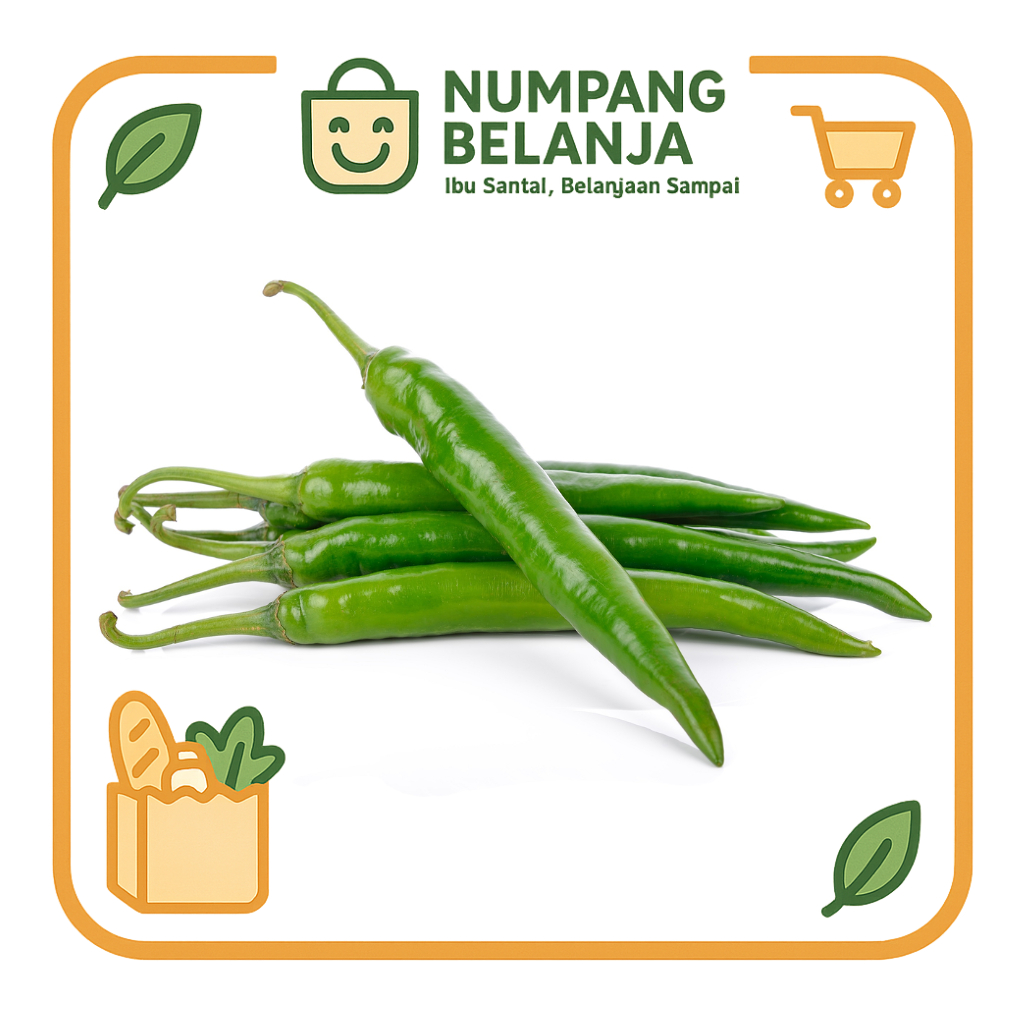 

cabai hijau sayur cabe ijo fresh [100g]