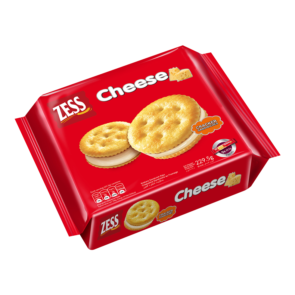 

[oddsolshop] pekanbaru/Zess Cheese Crackers Sandwiches 229GR
