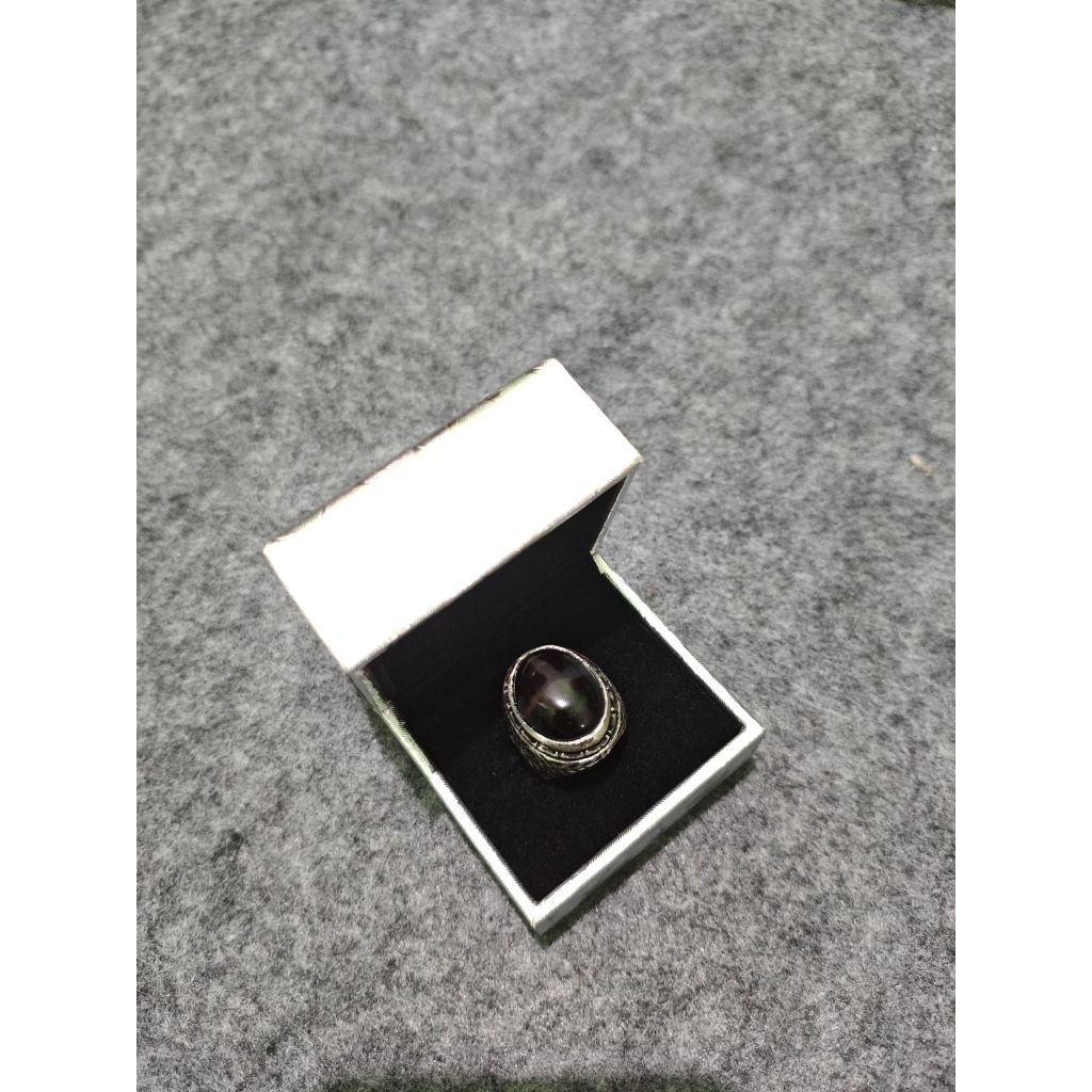 Cincin Batu Tapak Jalak Yaman asli AKTIF FULL POWER