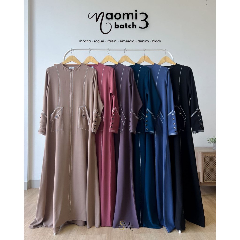 [READY] NAOMI SET BY SAHABAT MUSLIMA/ GAMIS SYARI JUMBO/ GAMIS KEKINIAN/ GAMIS CANTIK/ GAMIS TERBARU