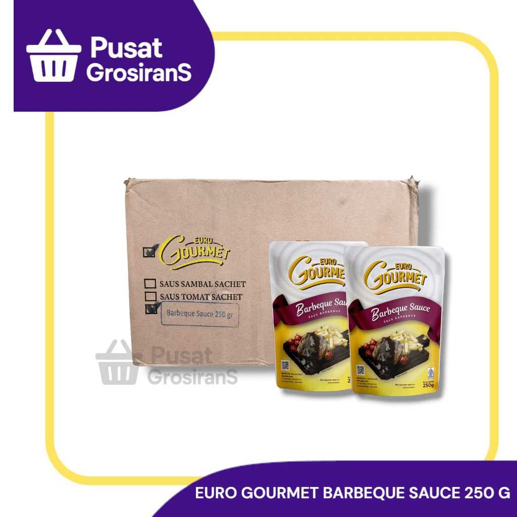 

Euro Gourmet Saus Barbeque 250gr - 24pcs (1 DUS)