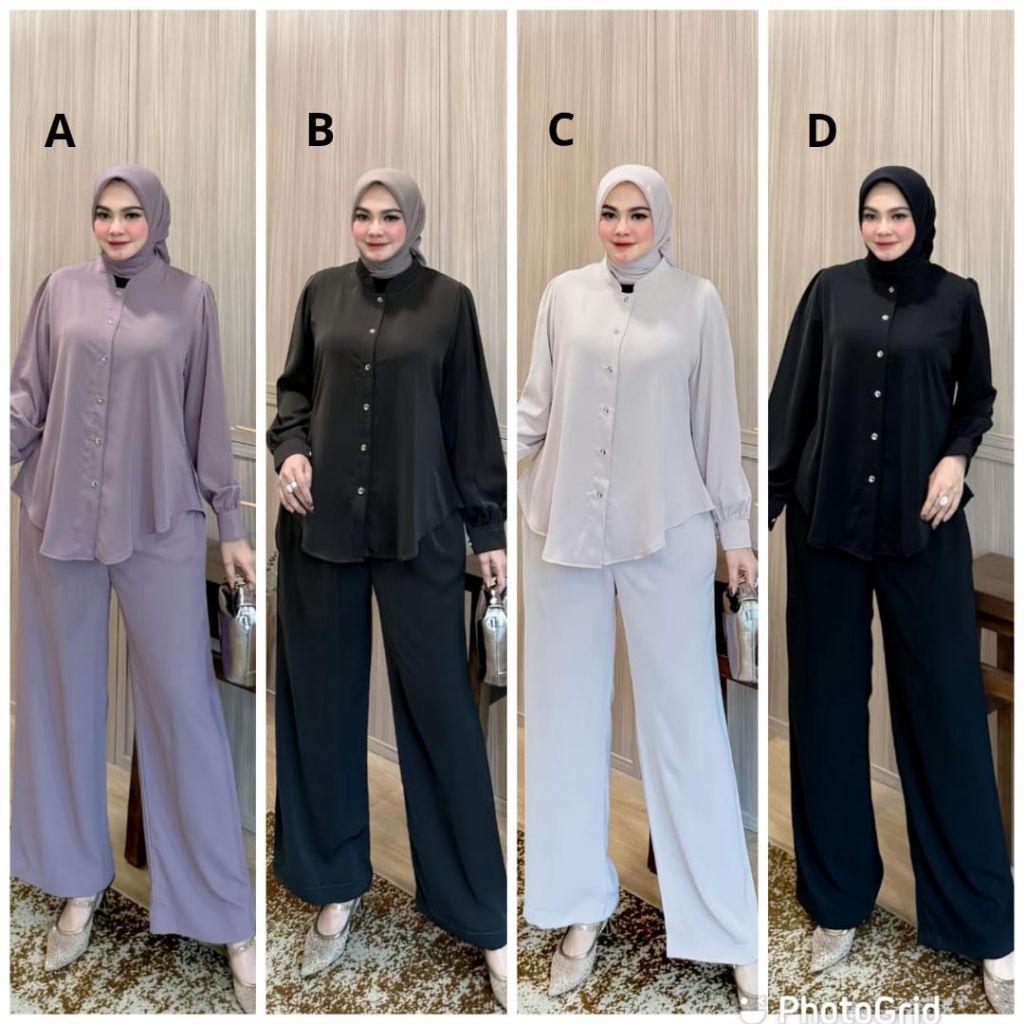 Mahira Set Celana Original By Avrilia Hijab