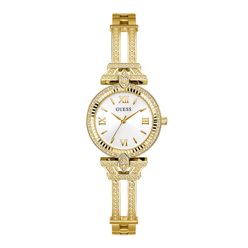 JAM TANGAN WANITA GUESS DELPHINE ORIGINAL GUESS GW0864L2 0864 GUESS GW0864 STAINLESS STEEL GOLD JAM 