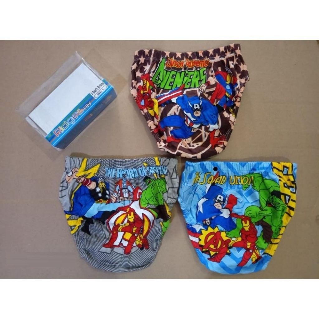 3 PCS Celana Dalam Anak Laki-Laki RIDGES Original