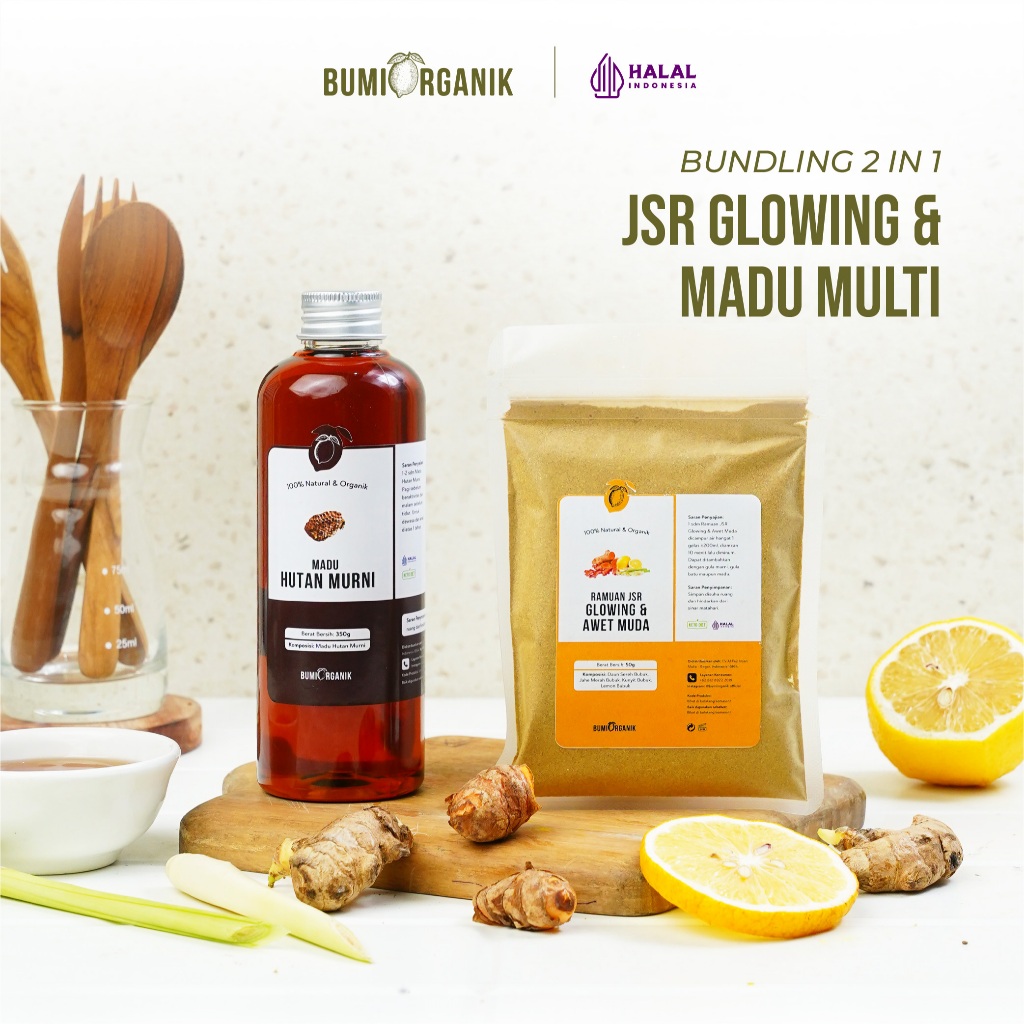 

PAKET MURAH JSR GLOWING AWET MUDA + MADU HUTAN/MULTIFLORA 2IN1 RESEP DR ZAIDUL AKBAR HERBAL BUMI ORGANIK PURE NATURAL MINUMAN KESEHATAN / JSR STORE OFFICIAL DR ZAIDUL AKBAR / NUTRIFARM / DARI BUMI
