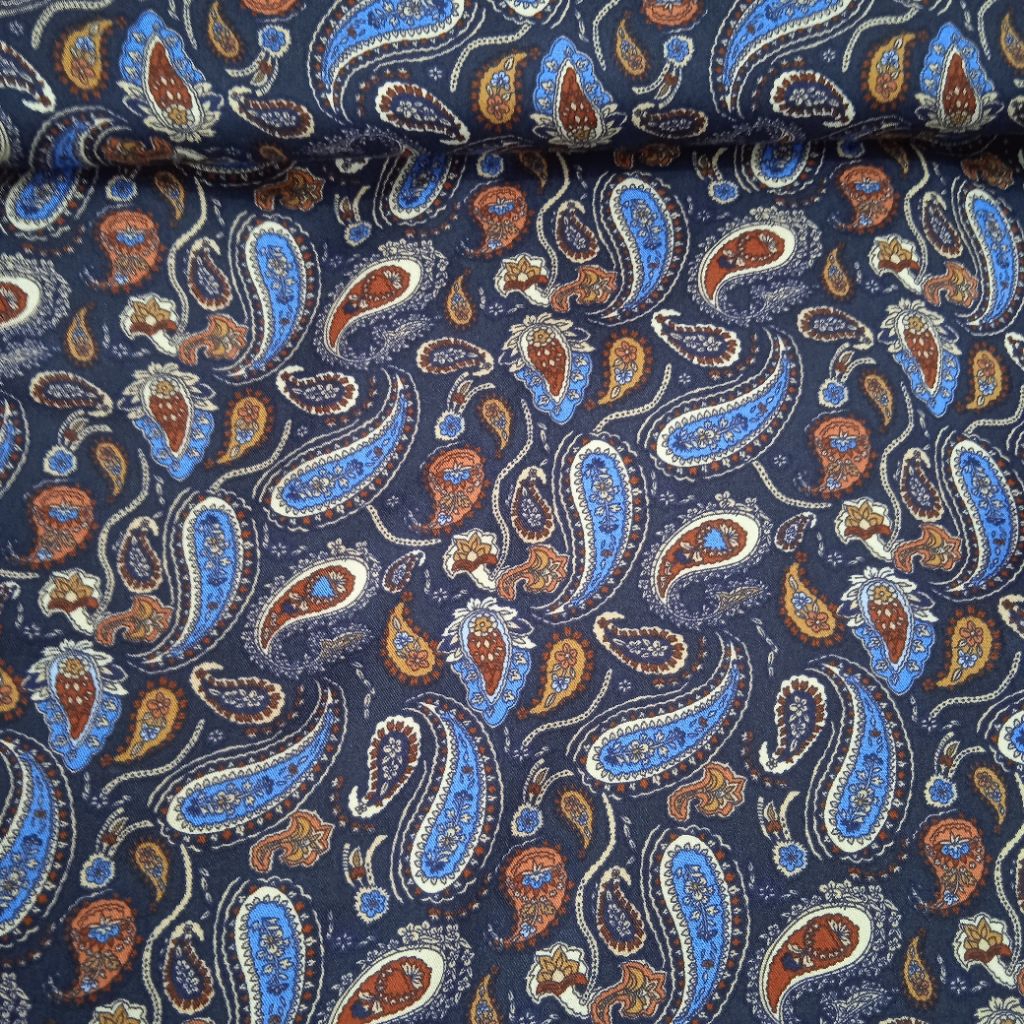 KAIN KATUN RAYON TWILL IMPORT MOTIF PEACLE