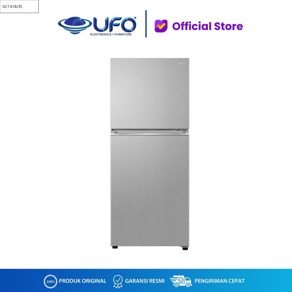 AQUA Kulkas 2 Pintu AQR-DTM245CBP-LS 185 Liter