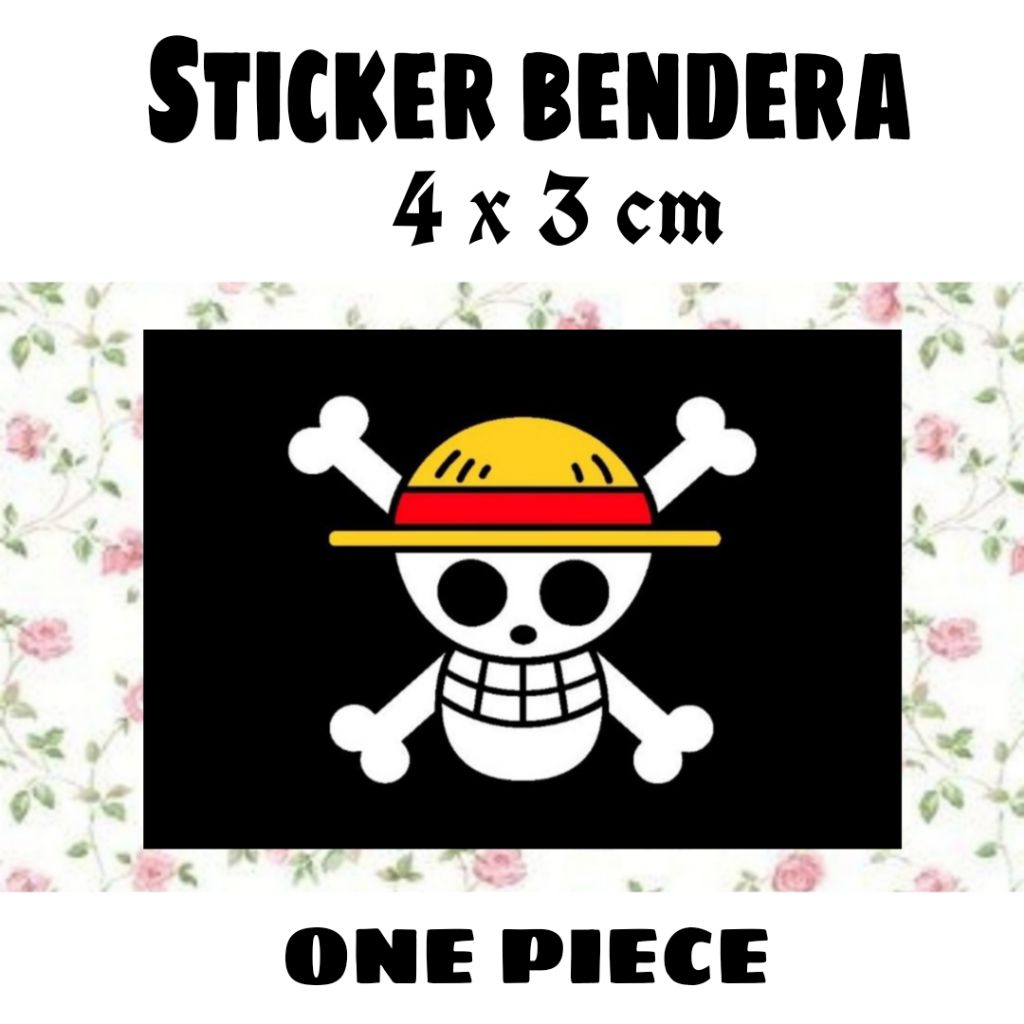 

STICKER BENDERA ONE PIECE LAMINASI DOFF