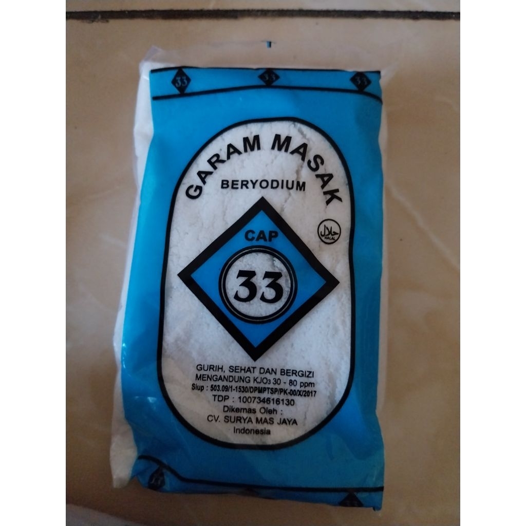 

garam masak beryodium cap 33 , 200gr