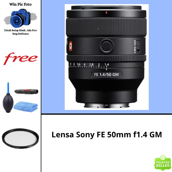 Lensa Sony FE 50mm f1.4 GM / Lensa Kamera Sony / Lensa Camera Sony / Lens Kamera Sony / Lens Camera 