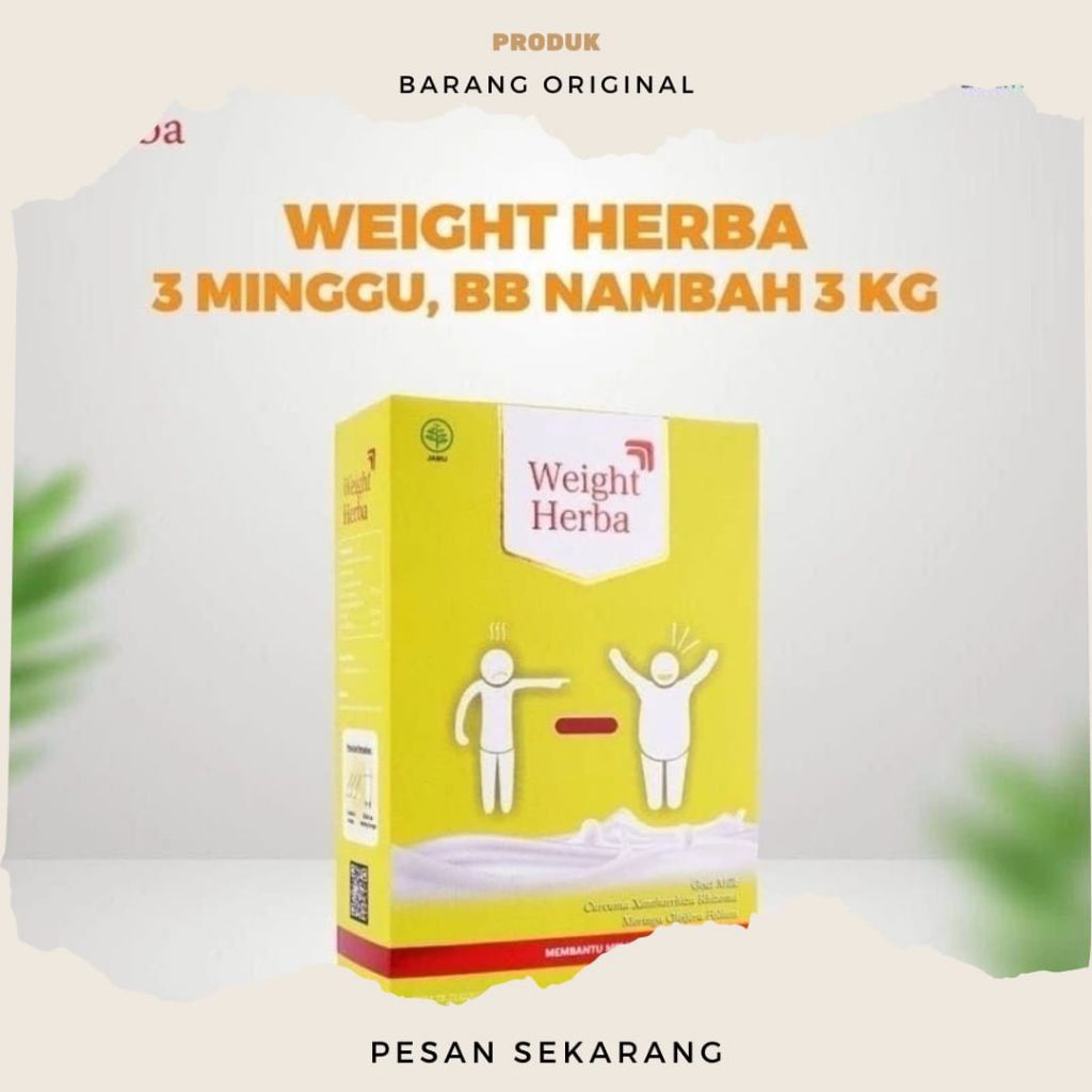

Weight Herba Original Susu Etawa Penggemuk Badan & Penambah Nafsu Makan