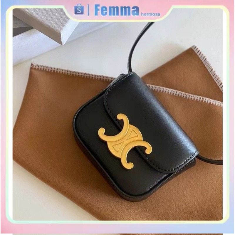 Tas selempang retro untuk wanita dengan desain kotak kecil, tas selempang satu bahu mini, dompet kec