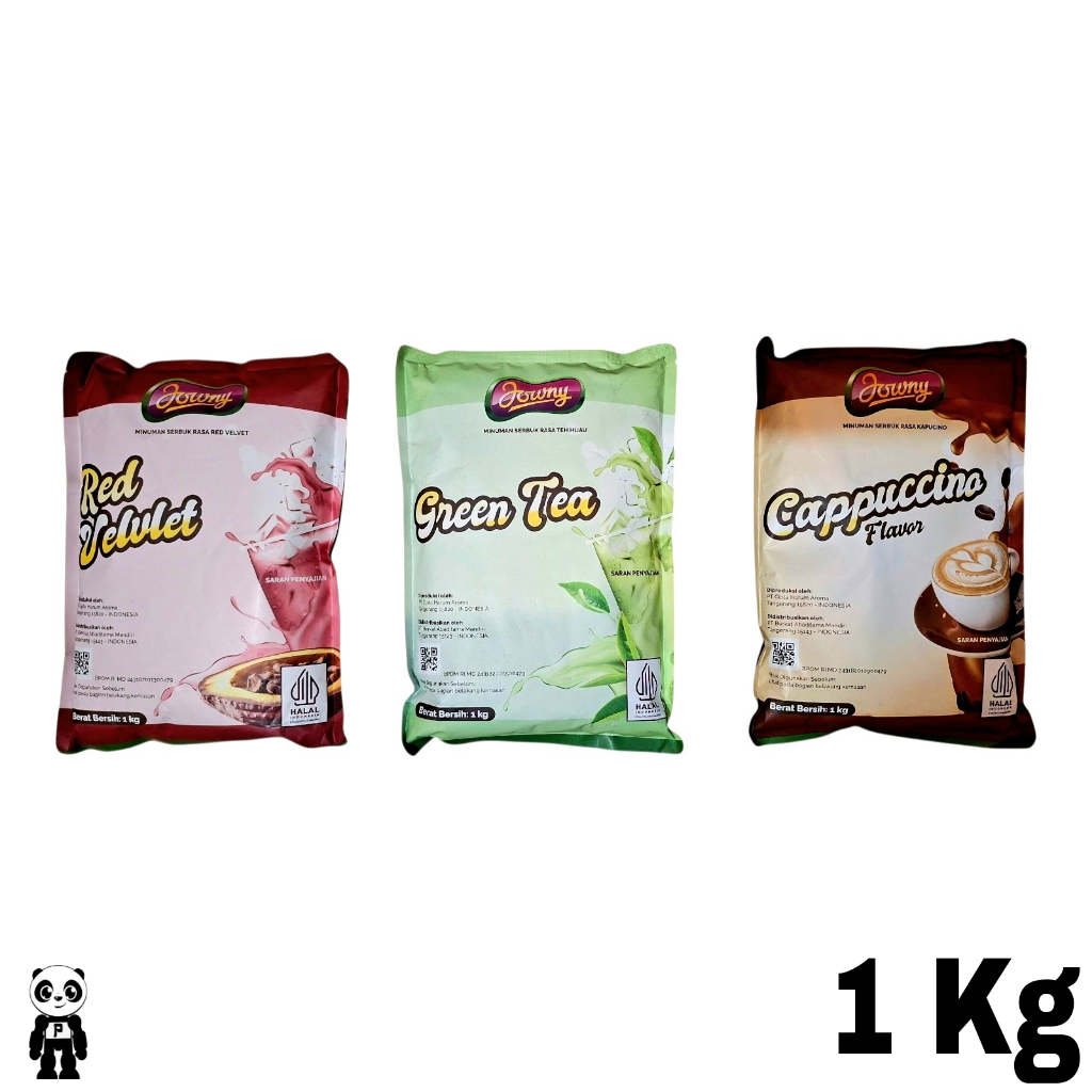 

Jowny Minuman Serbuk Instan 1 Kg Varian Cappucino Green Tea Red Velvet