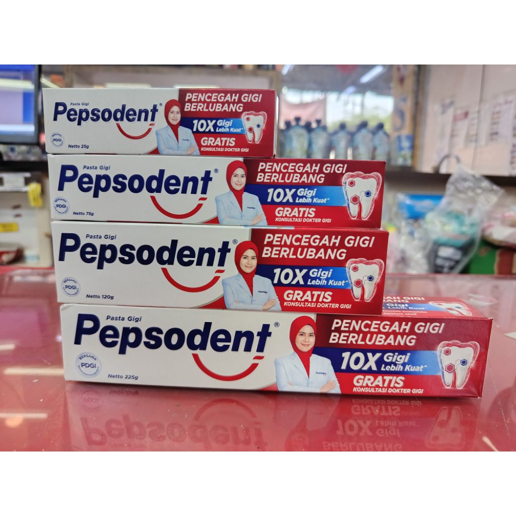 Pepsodent Pasta Gigi 25gr, 75gr, 120gr,& 225gr