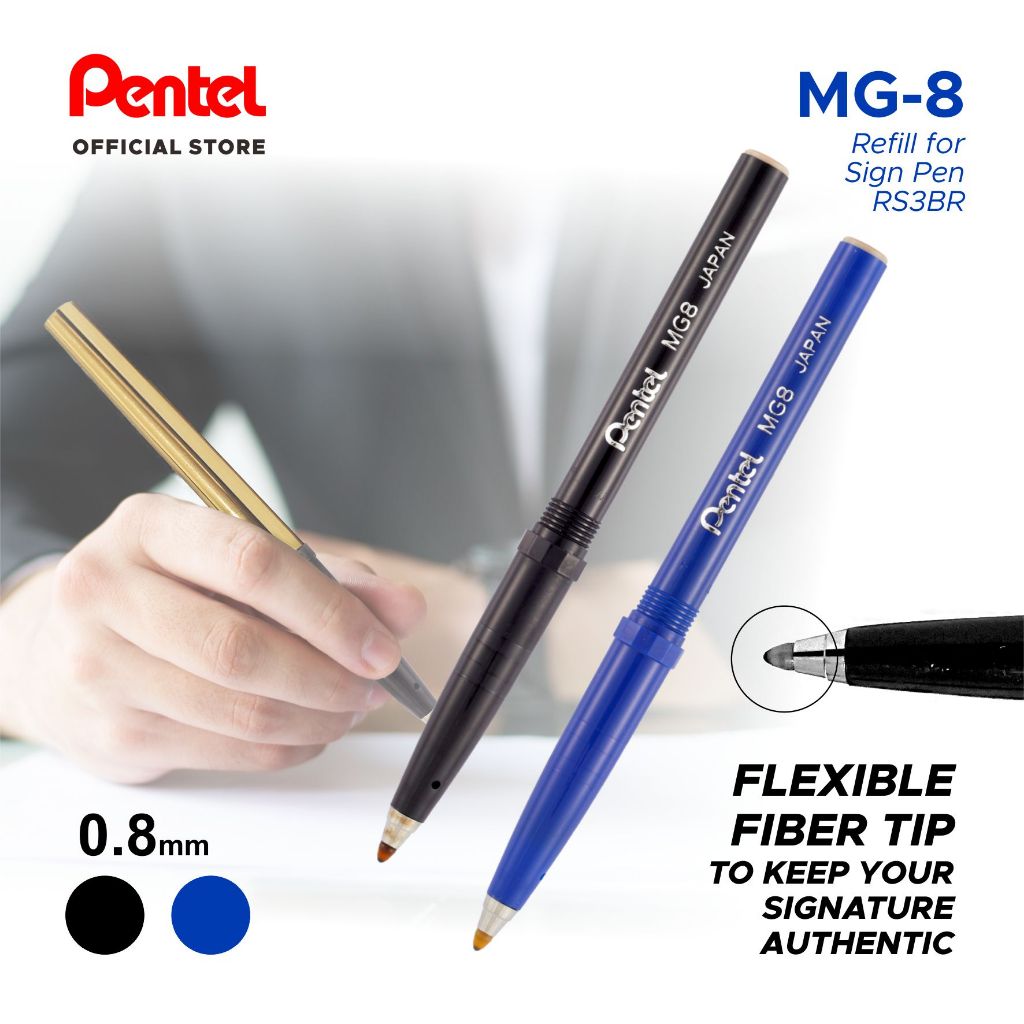 

Refill Sign Pen Pentel MG8 untuk RS3BR | Pena Tanda Tangan | Pulpen Tanda Tangan