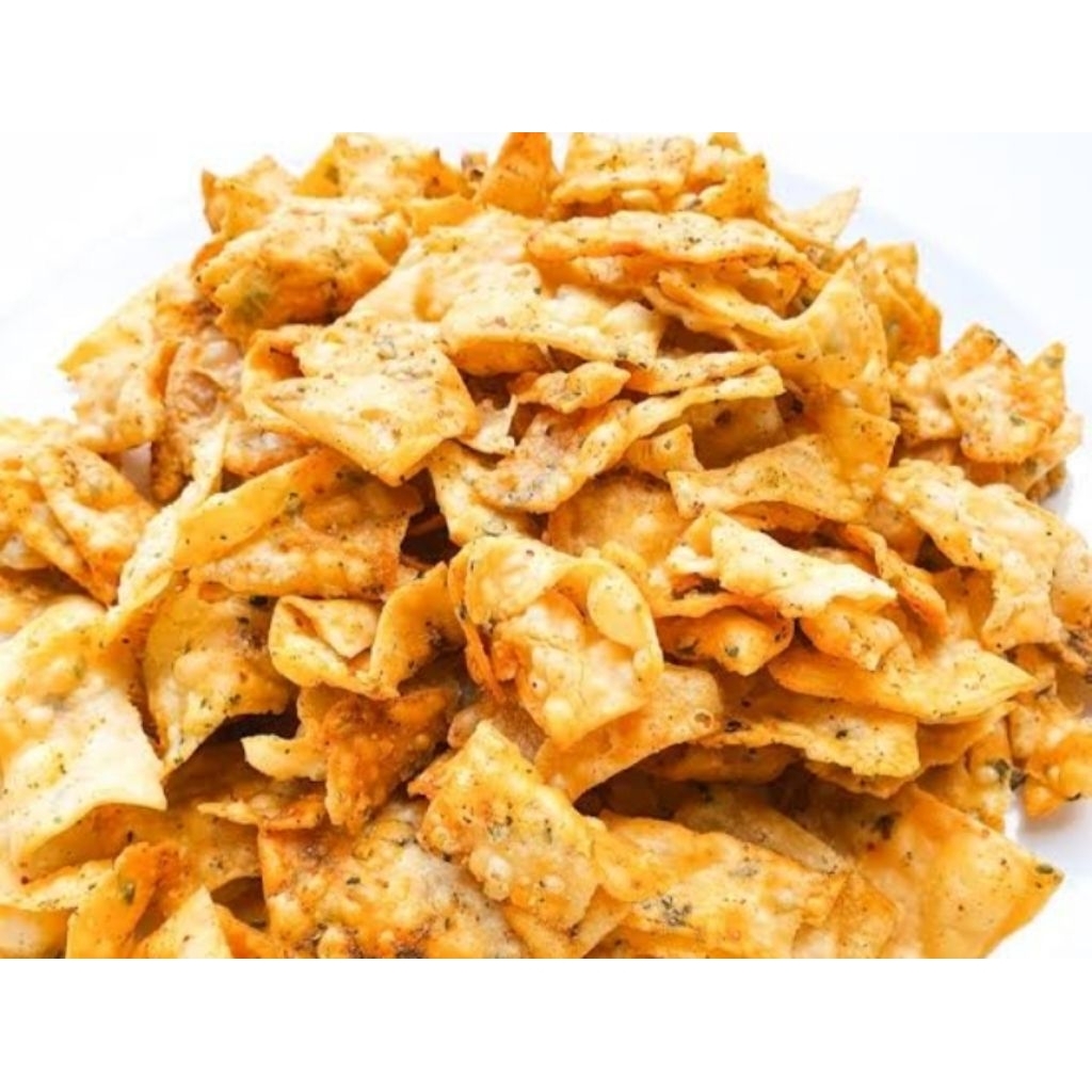 

keripik pangsit ori/pedas daun jeruk