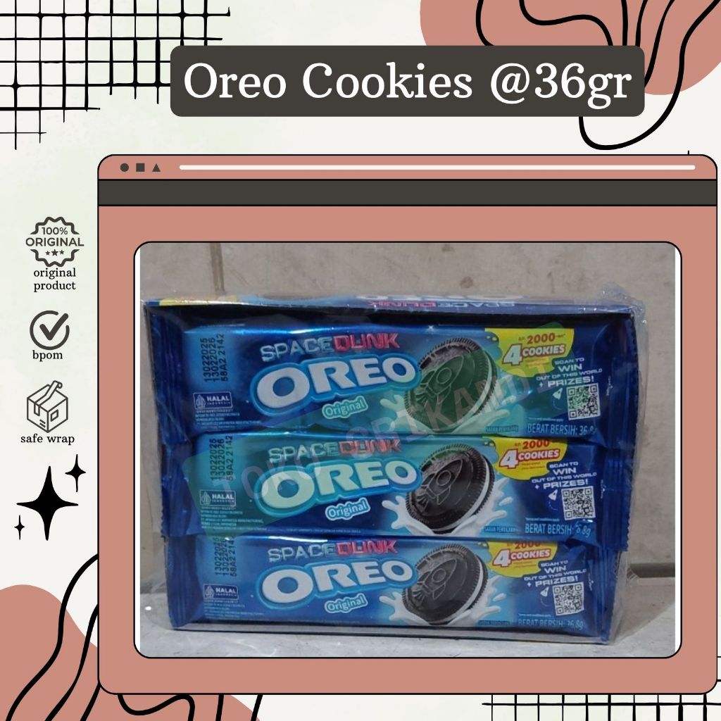 

Oreo Cookies @36gr Satuan/eceran